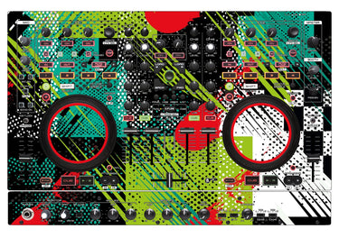 Denon DJ MC 6000 MK2 Skin Fractor Green